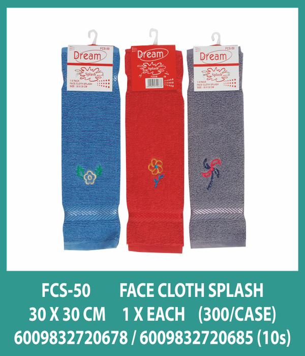 FACE CLOTH SPLASH