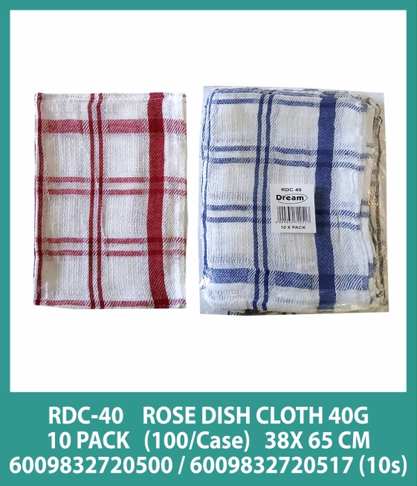ROSE DISH CLOTH 40G